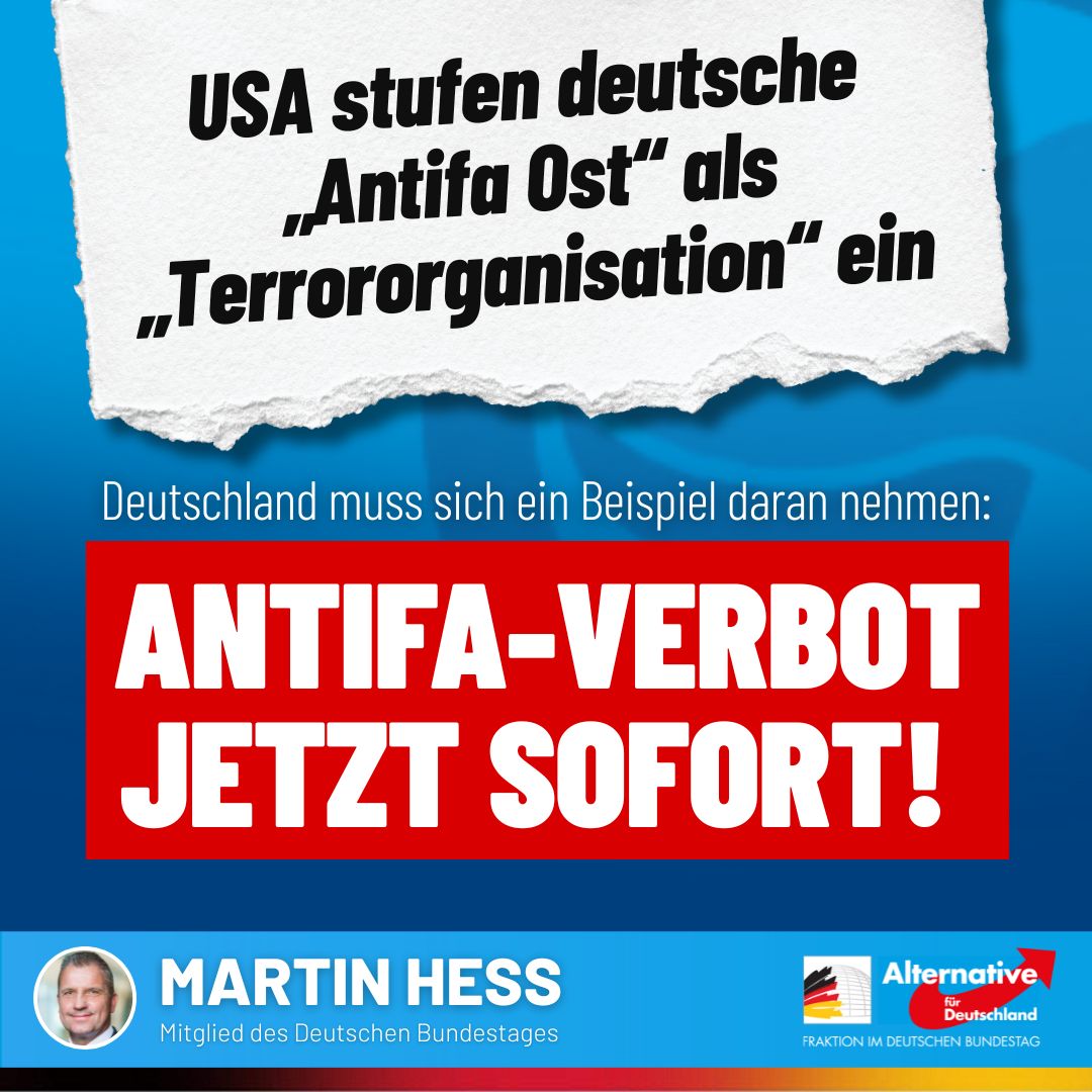 In Deutschland sitzen Antifa-Sympathisanten in der Regierung, während die USA die deutsche „Antifa Ost“ als Terrororganisation einstufen werden. Begründung: „Anarchistische Militante haben in den USA und Europa Terrorkampagnen durchgeführt und sich verschworen, die Grundlagen der