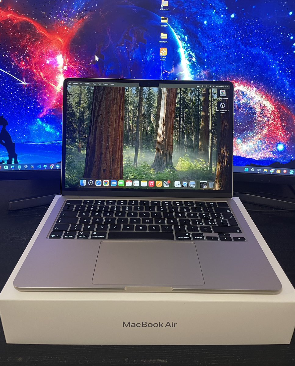 I can't believe it!🤯

<a href="/FrancescoCiull4/">Francesco Ciulla</a> gifted me a new Macbook. 

What should I install first? 🤓