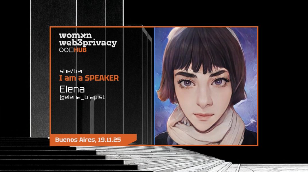 elena_trapist's tweet photo. Join me at Privacy &amp; Security Day at @EFDevcon
on November 19 in Buenos Aires!

Let's talk about Data privacy in Legal Documentation: what to look for? Join us with @winprivacy https://t.co/O2JBi2jXpH