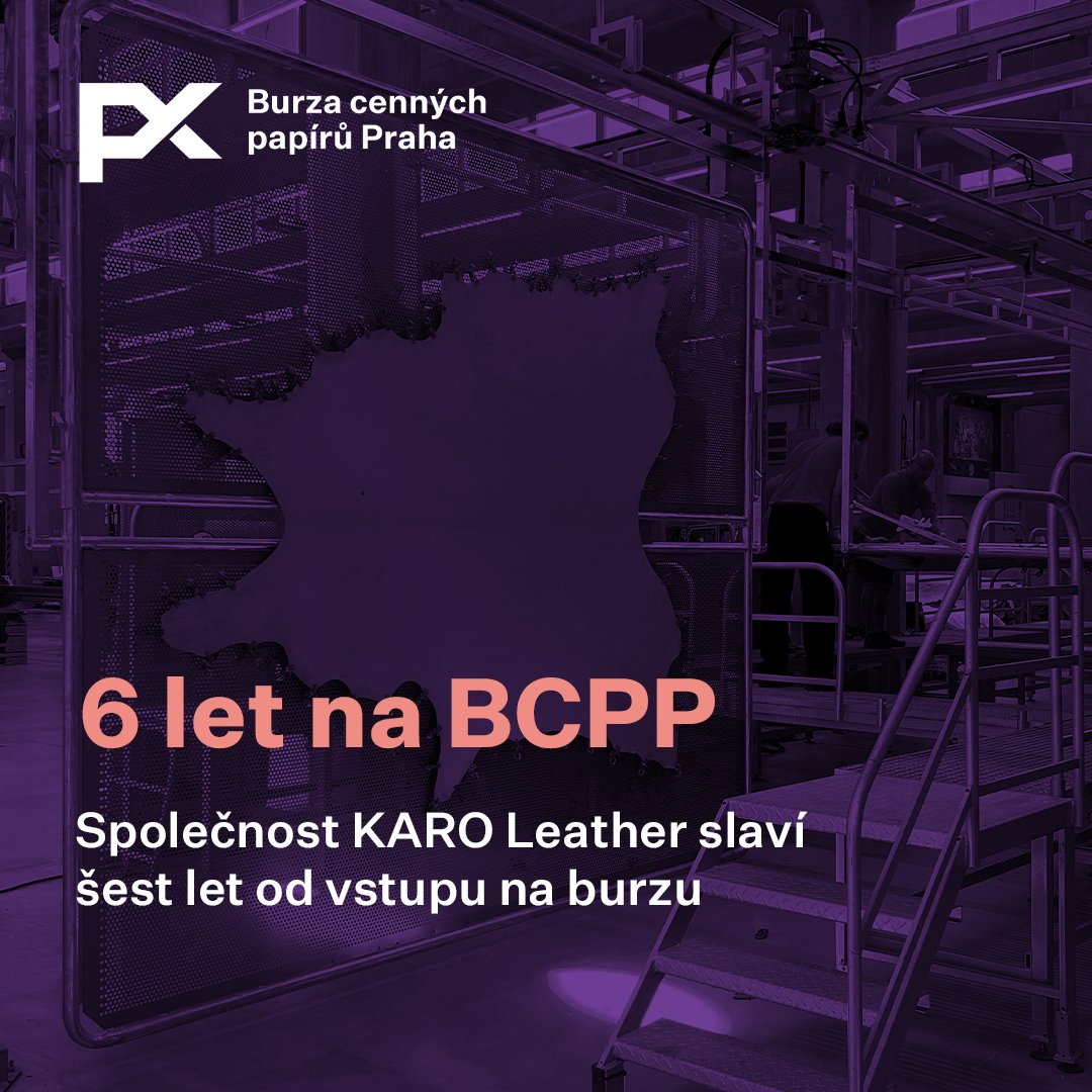 💜 Gratulujeme <a href="/KaroLeather/">KARO Leather</a> k 6. výročí na pražské burze. Jsme rádi, že jsme součástí vašeho příběhu. Akcie KARO Leather od vstupu na burzu posílily o 346,25 % 🚀