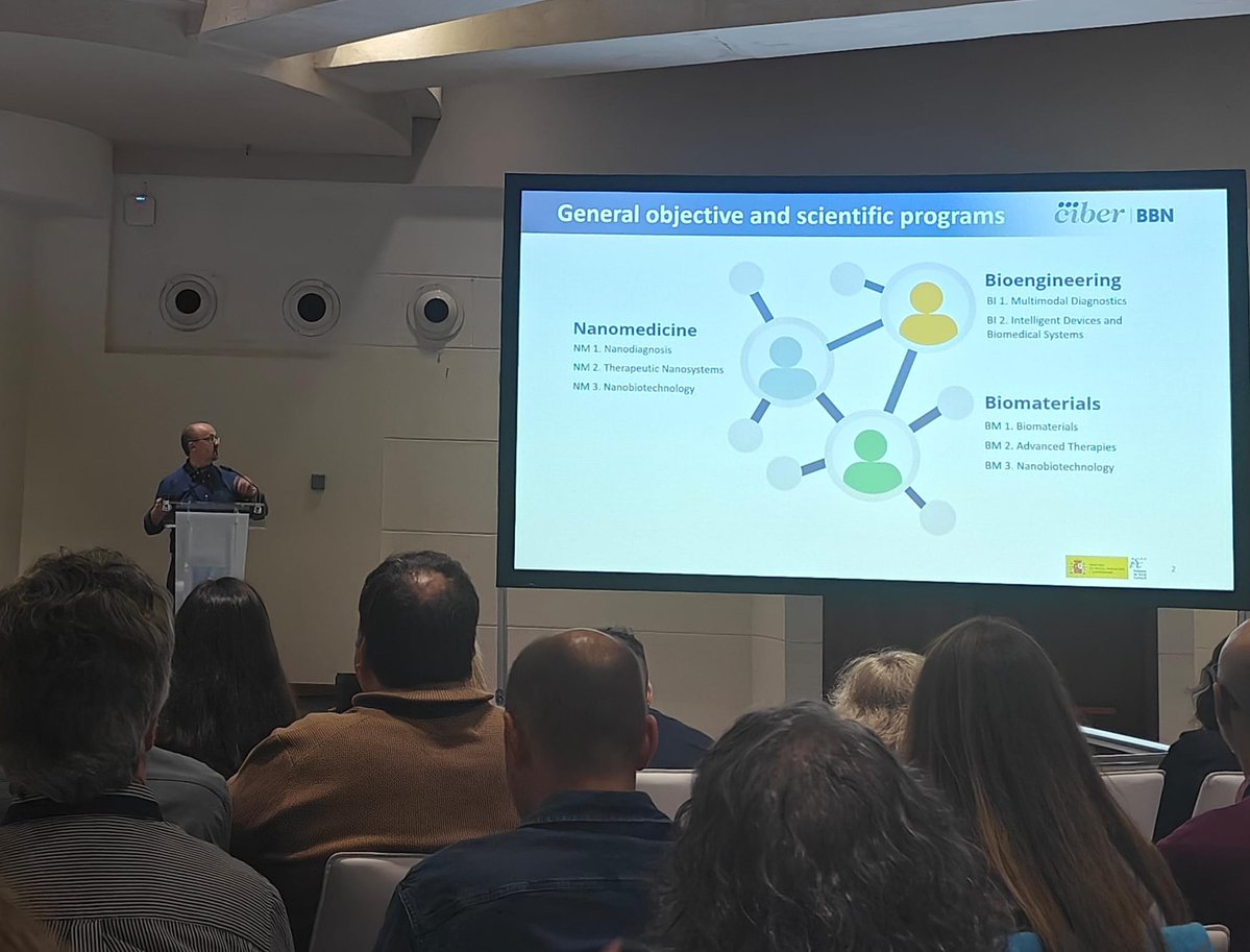 GIB_UVa's tweet image. Our coordinator, Prof. Roberto Hornero, has presented the CIBER-BBN Bioengineering Program to explore potential synergies with CIBER-INFECT. #Bioengineering @GradoIB_UVa @UVa_es #Infectiousdiseases
