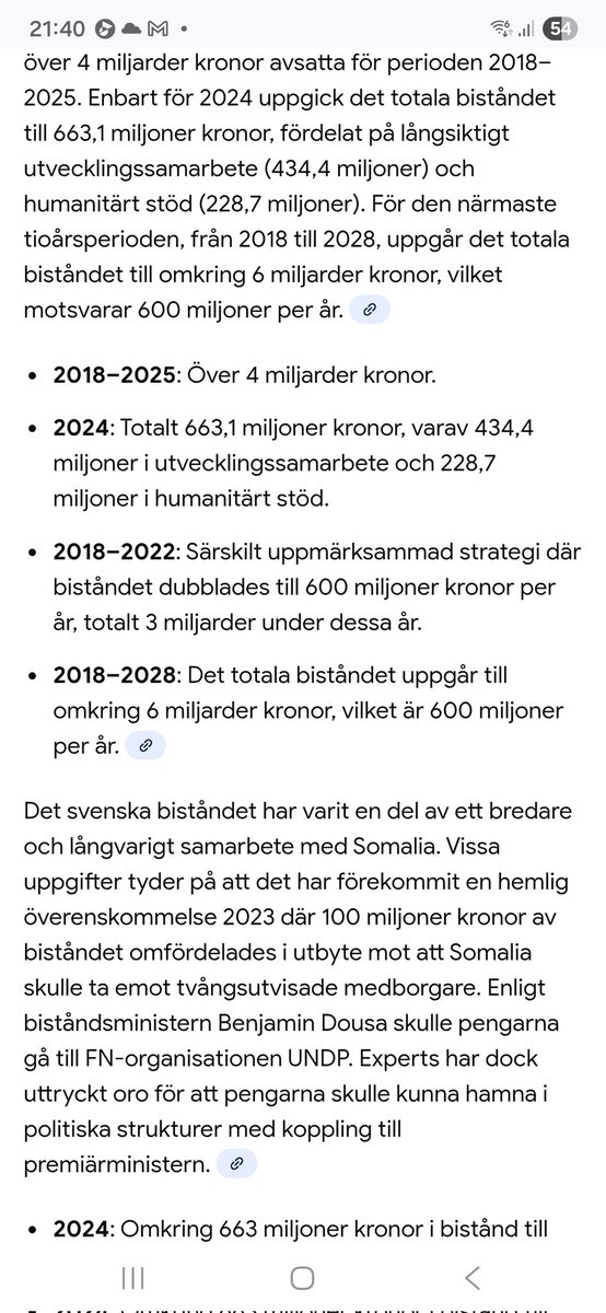 nermedallt's tweet image. Inkompetenta sozzar! Ni lade alltså 3 miljarder i bistånd till Somalia 2018 - 2022, utan att få folk utvisade?