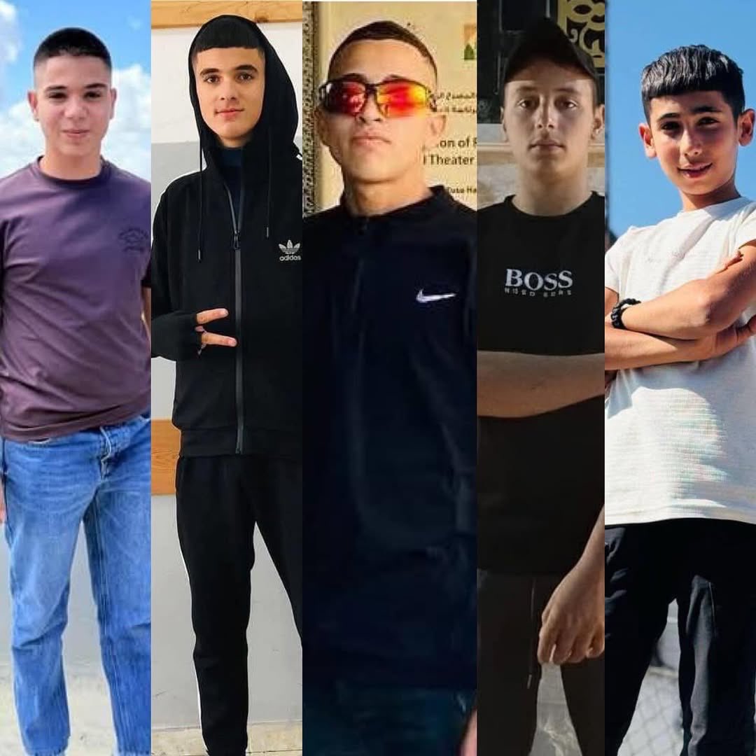 Since the beginning of this month, Israeli occupation forces have killed five children in the West Bank and withheld their bodies.