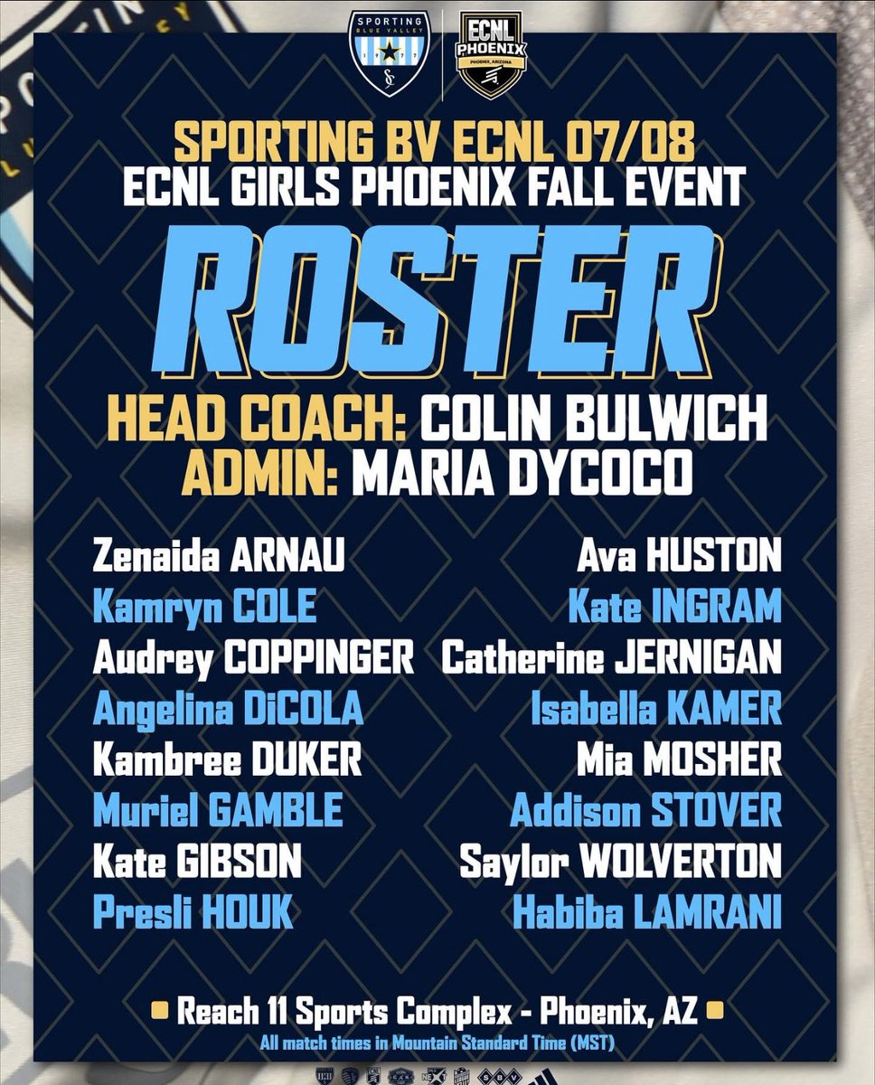 Sporting Blue Valley ECNL 07/08 tweet media