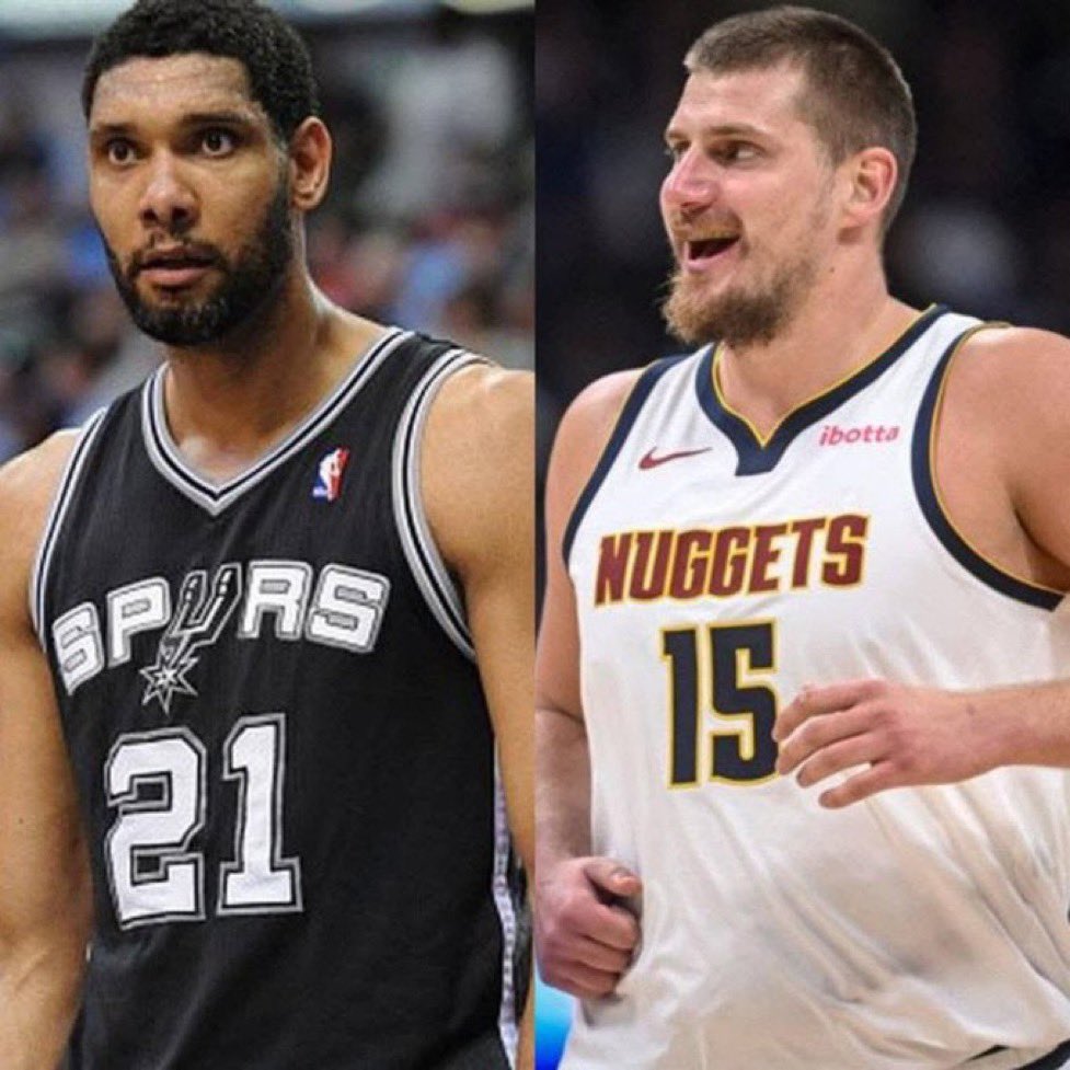 Hoopss's tweet image. In no way is Tim Duncan better than Jokic.