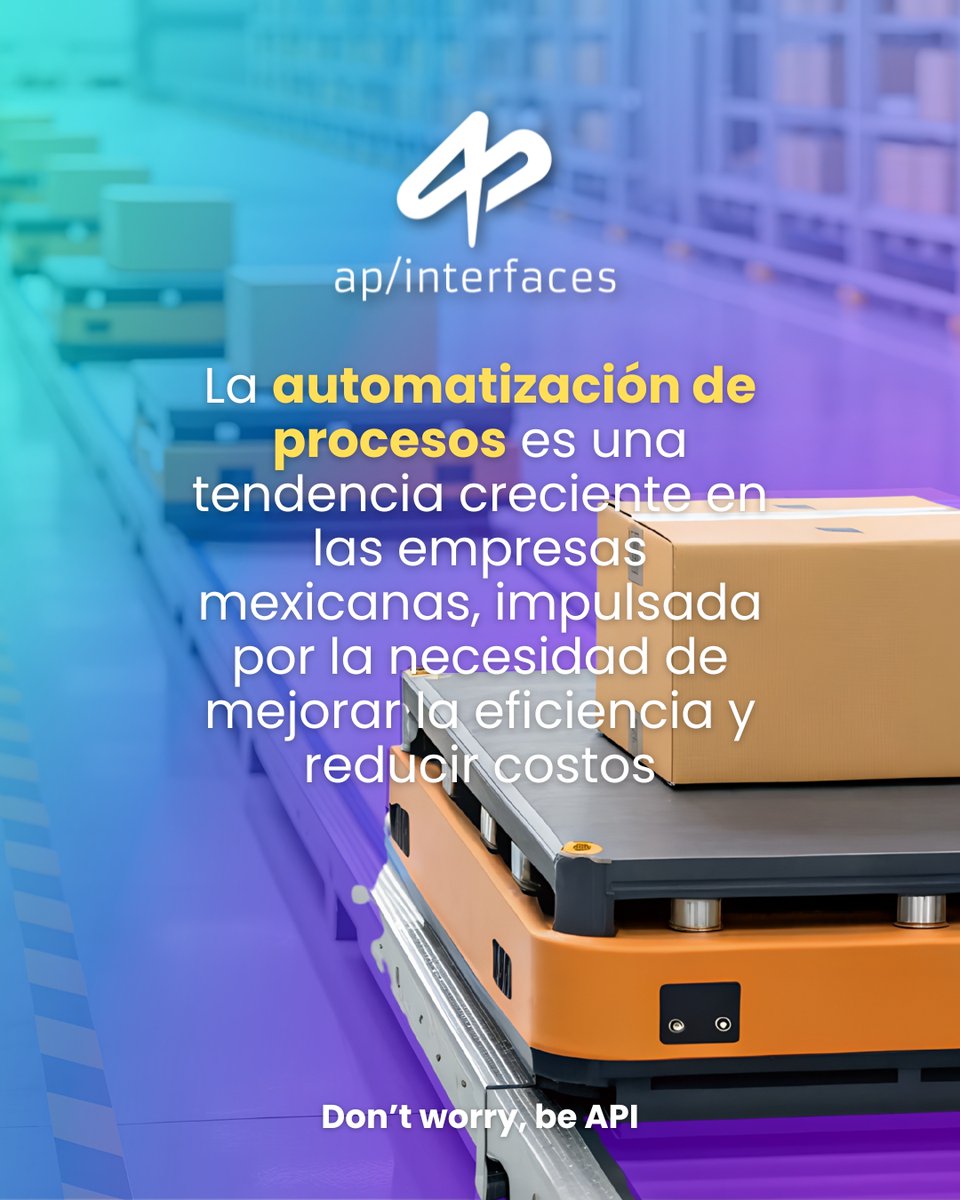 APinterfaces's tweet image. En AP Interfaces, diseñamos soluciones tecnológicas que integran automatización en tus procesos, permitiéndote enfocarte en lo que realmente importa: el crecimiento de tu negocio.

Descubre cómo la automatización puede beneficiar a tu empresa: apinterfaces.mx
