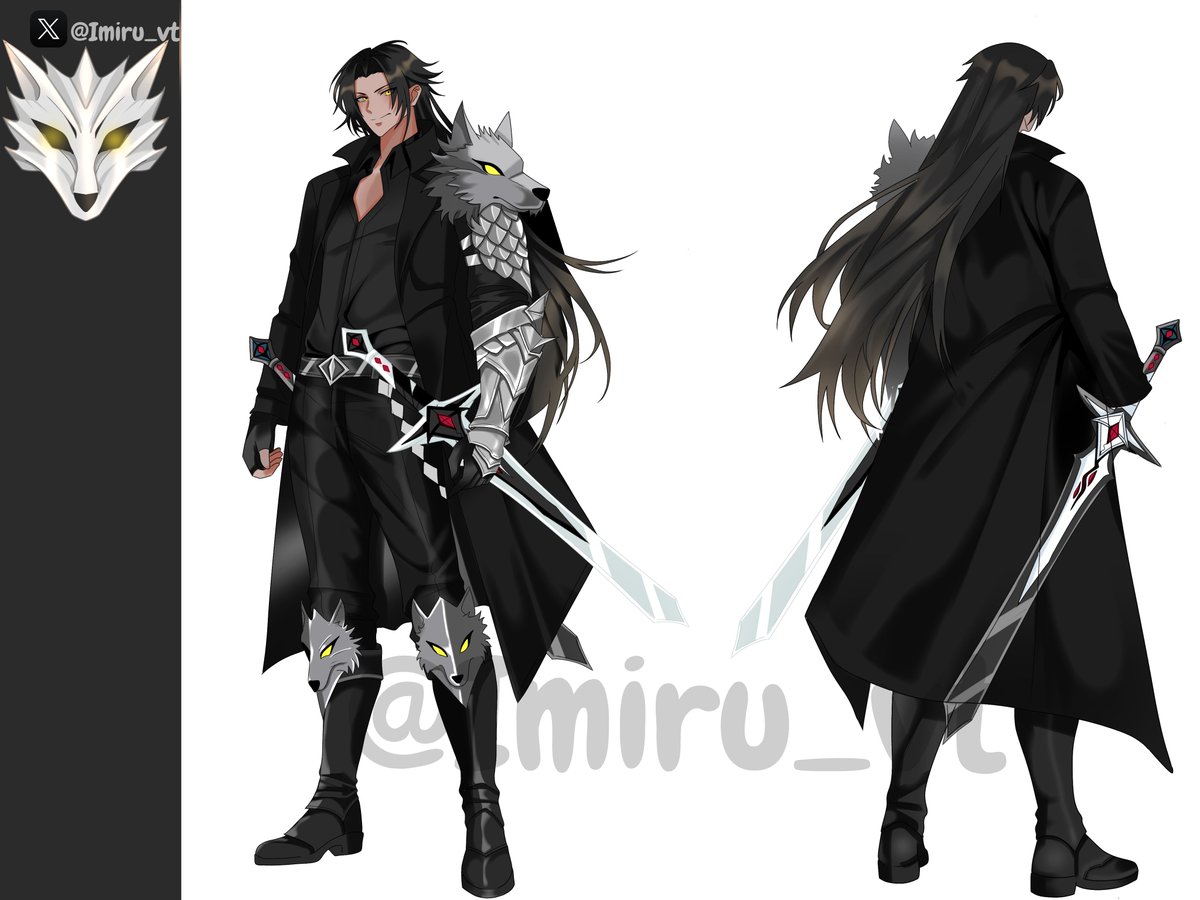 Imiru_vt's tweet image. I completed this reference sheet art for a good friend over Discord last month but didn’t get a chance to post it here. Now that I’m here, I’d love to hear your thoughts!

#commissionart #referencesheet #OC #artmoots  #DigitalIllustration #artshare #imuart