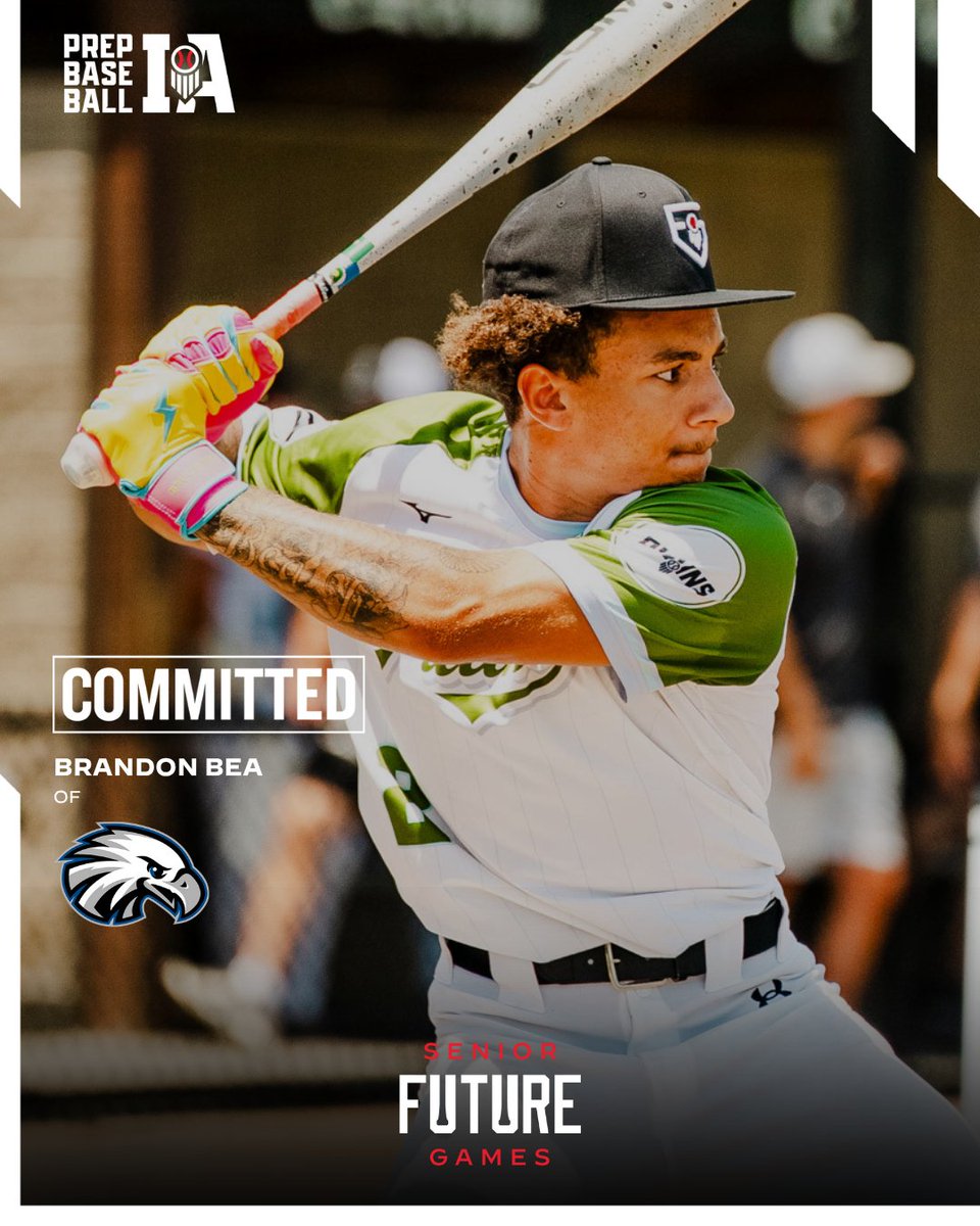 #𝗣𝗕𝗦𝗙𝗚𝟮𝟱: 𝗖𝗢𝗠𝗠𝗜𝗧𝗠𝗘𝗡𝗧 𝗨𝗣𝗗𝗔𝗧𝗘 ✅

+ '26 Brandon Bea (OF, Davenport North) commits to Kirkwood.

+ Bea was a member of #TeamPlains at the 2025 <a href="/prepbaseball/">Prep Baseball</a> Senior Future Games and a member of #TeamMidwest in the 2024 Future Games.

👤 loom.ly/fbfQdqE
