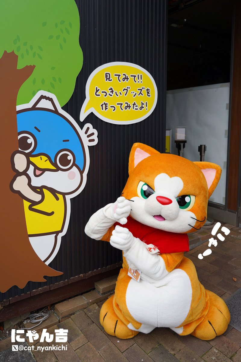 とっきぃとおんにゃじポーズをしてみたニャン💙💛 #Kemocon18