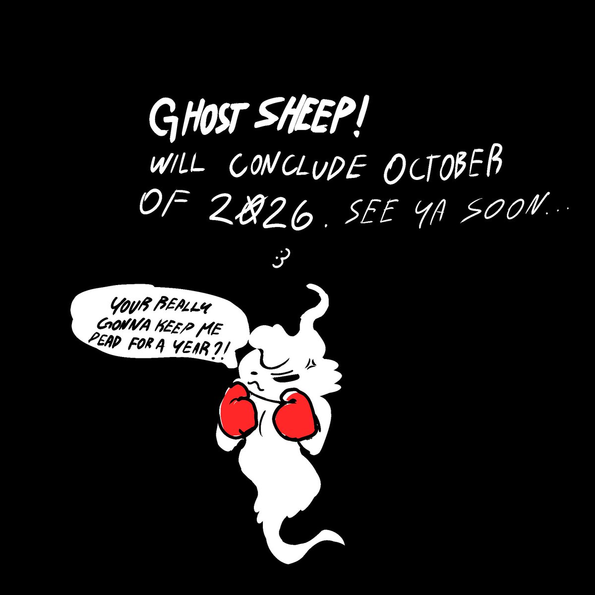 Sorry for the wait, just have comms I wanna focus on, as well as a separate comic story for December! 

TIL next spooky month