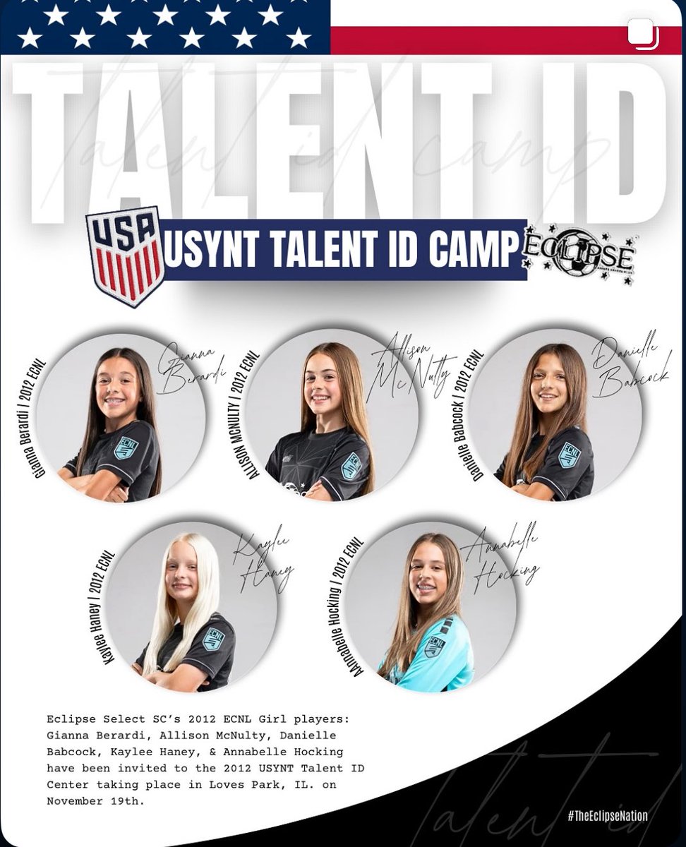 2012EclipseECNL's tweet image. Congratulations to our five players who were invited to attend the US Soccer Talent ID center next week! #TheEclipseNation @EclipseSelectSC 

@ImYouthSoccer @ImCollegeSoccer @TheSoccerWire @PrepSoccer @TopDrawerSoccer