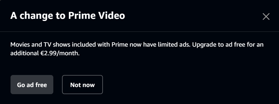 lol.. streaming services have lost the plot. also, no, fuck you bezos.