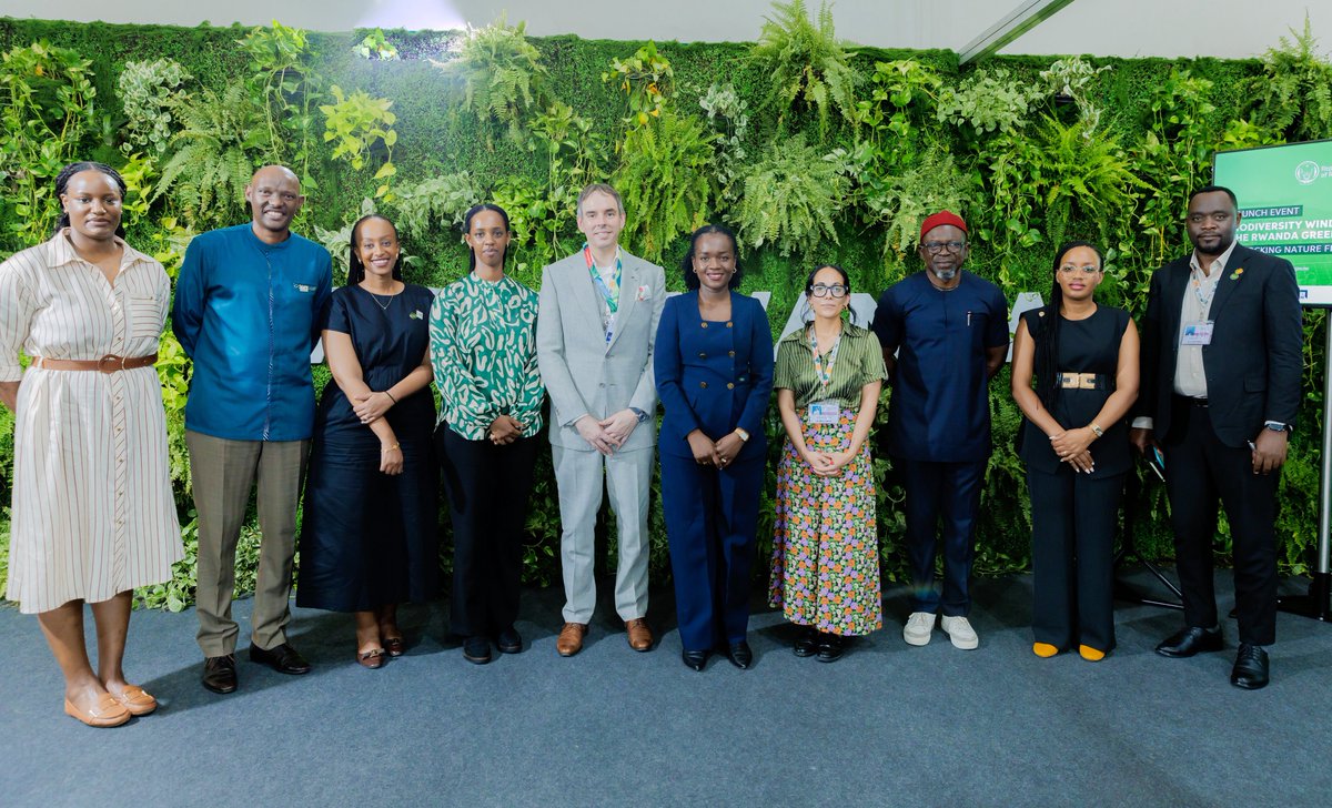 primebc1's tweet photo. Happy to have our very own @adelinecyuzuzo representing Prime Biodiversity Conservation at the launch of the Biodiversity Window under the theme “Unlocking Nature Finance” at #COP30 in Belém, Brazil 🇧🇷.

She highlighted our conservation work in @Gishwati_Mukura National Park, showcasing how local action drives global impact. #GreenRwanda