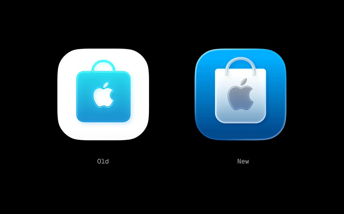 avstorm's tweet image. The Apple Store app icon got an update