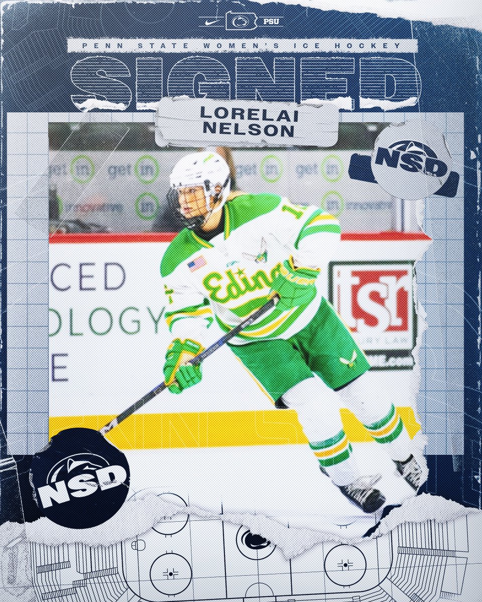 𝙎𝙞𝙜𝙣𝙚𝙙✍️

Help us welcome Lorelai Nelson to Happy Valley🔵⚪️

🔘Forward
🔘Captain of Edina High School
🔘2024 Minnesota State Champion
🔘136 points in 121 GP at Edina

#WeAre #HockeyValley