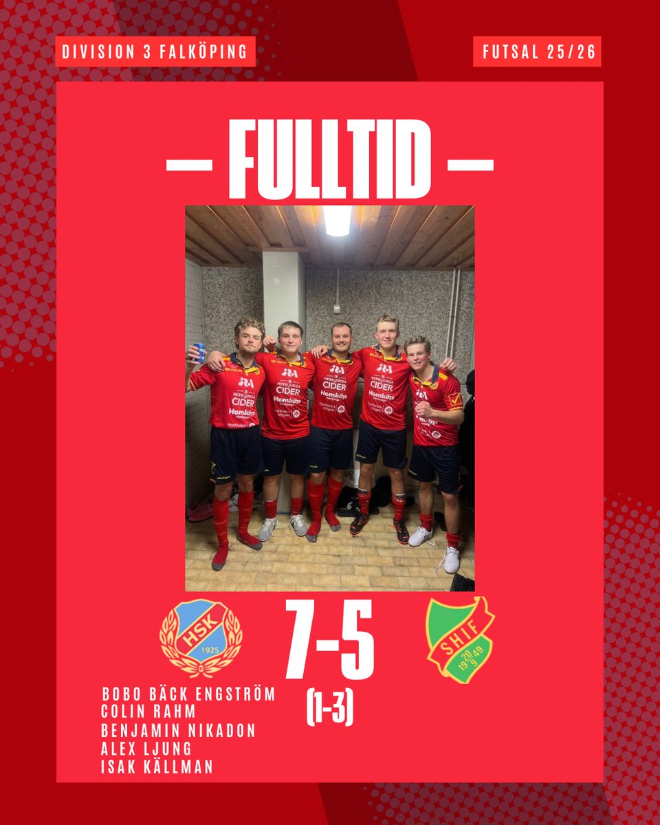FULLTID 7-5 (1-3)
Herrljunga SK besegrar <a href="/Sodraharene/">Södra Härene IF Herr</a> med 7-5! En stark insats av boysen efter underläge 1-5! 
Målgörare för dagen : Bobo, Colin, Nikadon, Ljung &amp; Isak! 

Stort tack till alla som kom ner och tittade på matchen! Otroligt kul att så många kom till premiären!