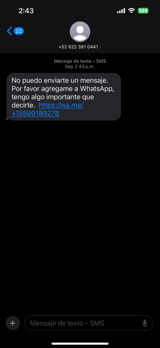 Porque como no todo es sexo perversión y lujuria …
No caigan en estafas y extorsiones, me acaba de llegar y no reconozco el número.

Nueva modalidad de robo/estafa/extorsión.
#informacionparati
#informacionquecura