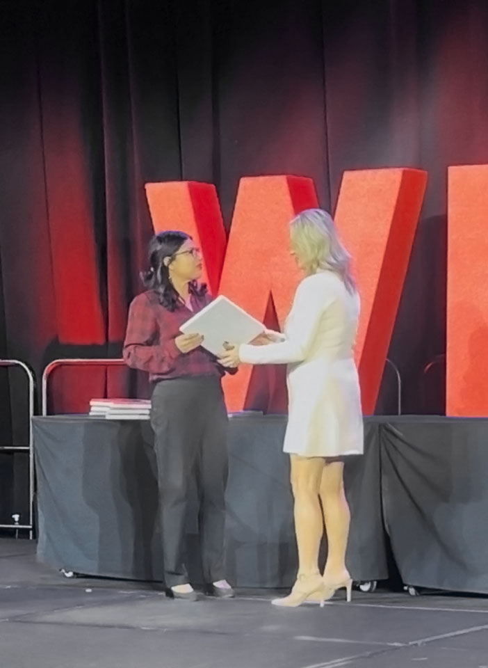 PegasusTRANSFLO's tweet image. It was an honor to join the members of the @WomenInTrucking at the Accelerate Conference in Dallas and receive the award for being a Top Company for Women to Work in Transportation.

We’re excited to continue this mission and be back in 2026!

#Trucking #FreightTech