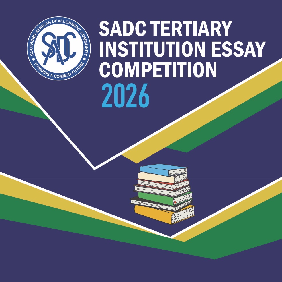 #SADC is pleased to announce the 2026 SADC Tertiary Institution Essay Competition, aimed at fostering greater awareness in advancing the region’s goals of cooperation, integration, and socio-economic development: sadc.int/latest-news/ca…
<a href="/EliasMagosi/">H.E. Elias M. Magosi</a> <a href="/AngeleMakombo/">Angèle Makombo - AFRICA BELIEVER</a> <a href="/sardcnet/">Southern African Research and Documentation Centre</a>