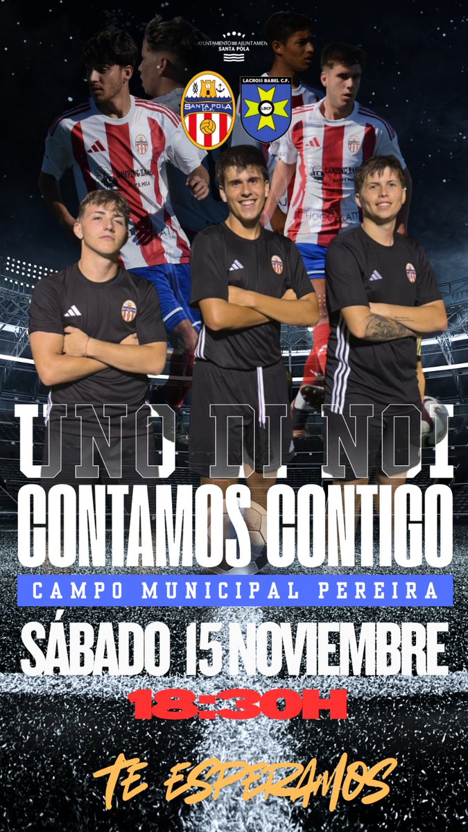 𝙀𝙇 𝙅𝙐𝙑𝙀𝙉𝙄𝙇 𝘽𝙐𝙎𝘾𝘼 𝙄𝙇𝙐𝙎𝙄𝙊𝙉𝘼𝙍𝙎𝙀

➡️ El juvenil se mide al líder con el fin de lograr una victoria que le meta en la lucha por el ascenso.

🔊 Anima al equipo para que puedan lograrlo.

🗓️ Sábado 15 de noviembre
⏰ 18:30
🏟️ Campo Municipal Pereira