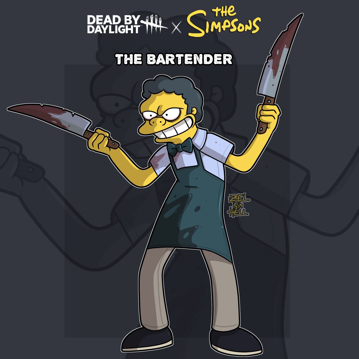 zelisinhell's tweet image. Since Moe has a terror radius
I made a dbd concept for him.