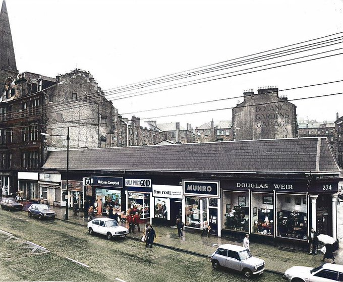 The Top End Of Byres Road, Glasgow West End, April 1981 OldGlasgow.com