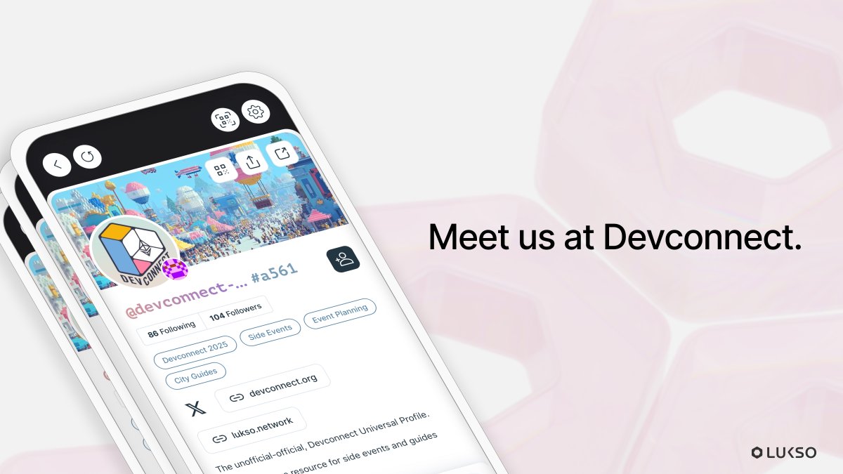 Your 'unofficial official' guide to Devconnect Argentina is here! 🇦🇷

We made a Universal Profile to keep you grounded. 
→ Side events, chats, suppliers, and the best local guides from the web3 community. All in one place.

Check it out: profile.link/devconnect-202…