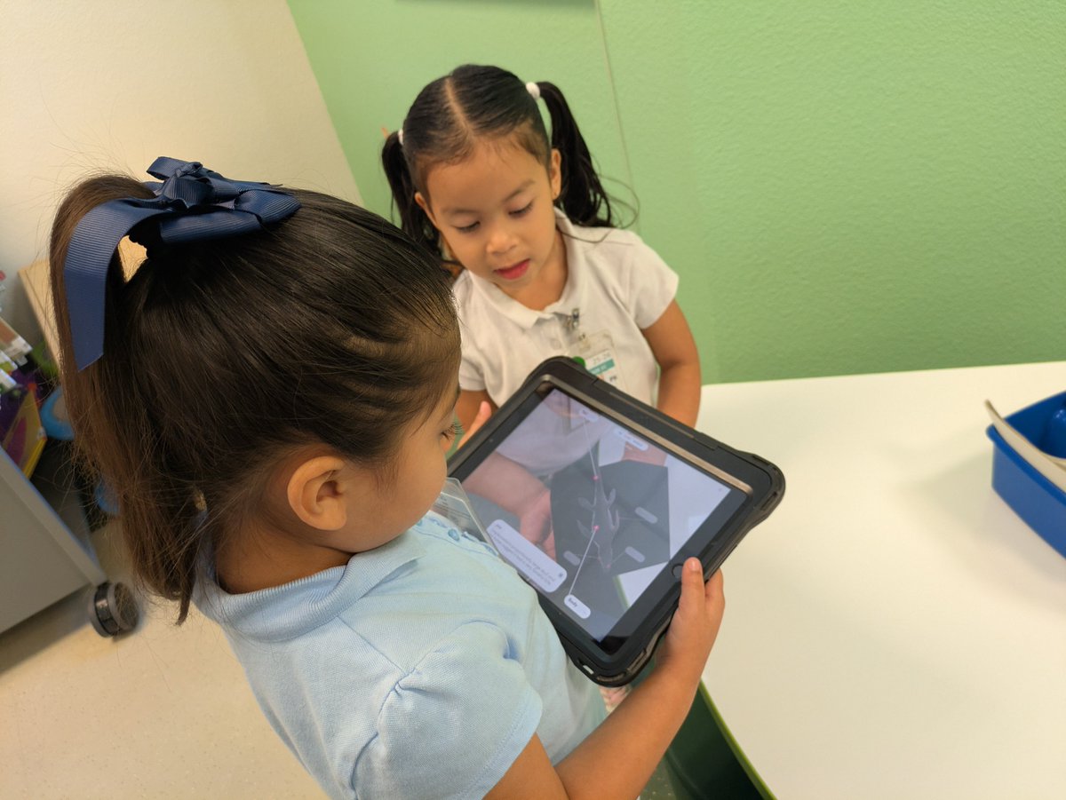 librarian_le20's tweet image. It&apos;s Dino-vember! Ss used @mergeedu cubes to meet some of their favorite dinosaurs and explore the differences between dinos that lived in the air, sea, and land. 🦖
@KinkeadeECS @IrvingLibraries