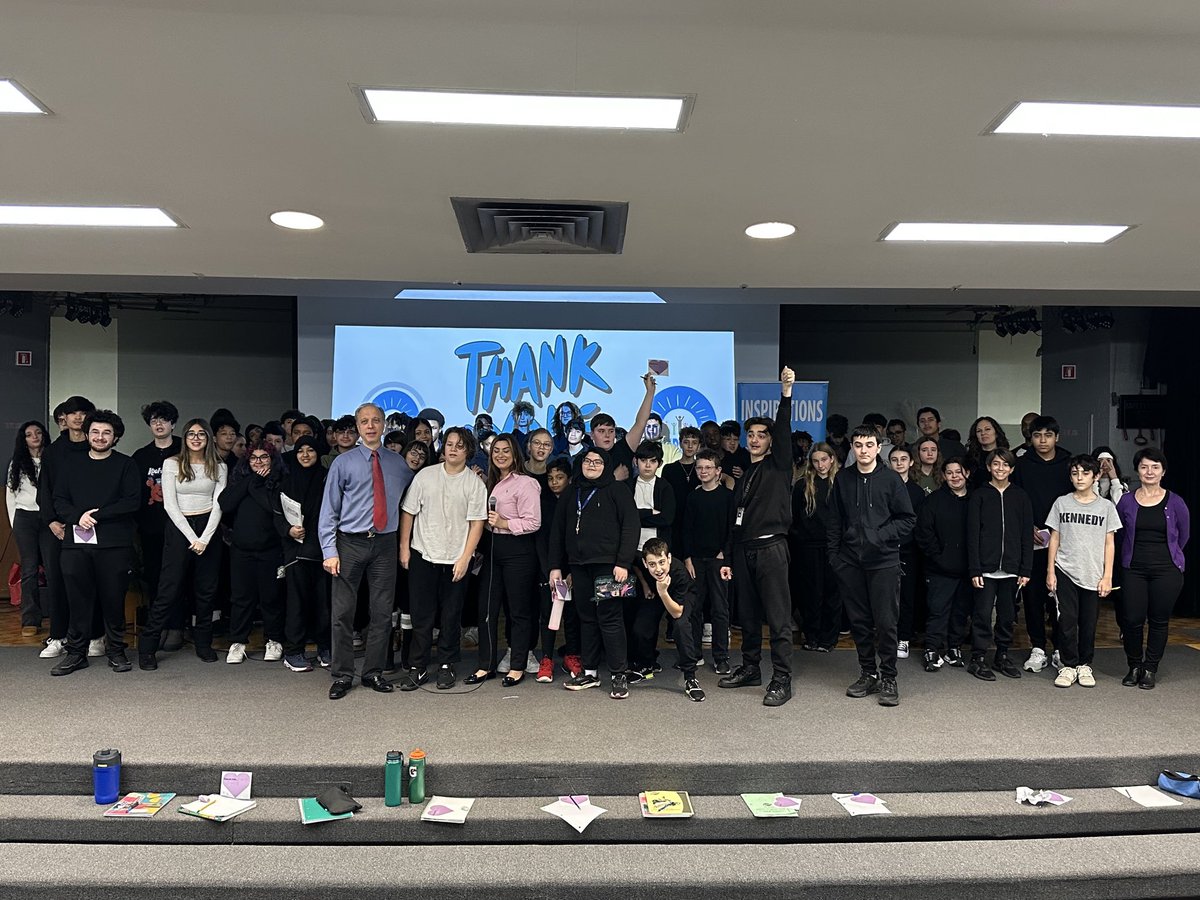 💖 Heartwarming day with <a href="/GanniMaryam/">maryam ganni</a> at JFK High School — stop #2 on the Jackie Fisher Empathy Tour! The whole school filled the auditorium with affirmations, positivity and pure empathy in action! More about the tour here: inspirationsnews.com/inspirations/a…