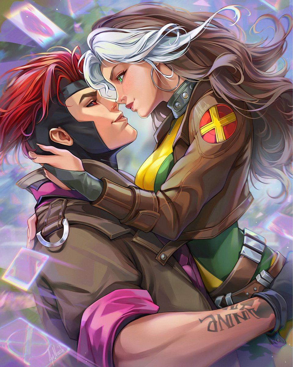 ArtNoush's tweet image. Couple goals in every universe 💕 Rogue and Gamit ~ Marvel Rivals 🃏

#ad #MarvelRivals #gambit