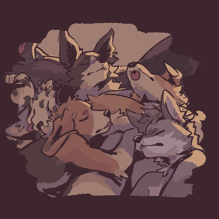 MawfulMe's tweet image. doggy pile