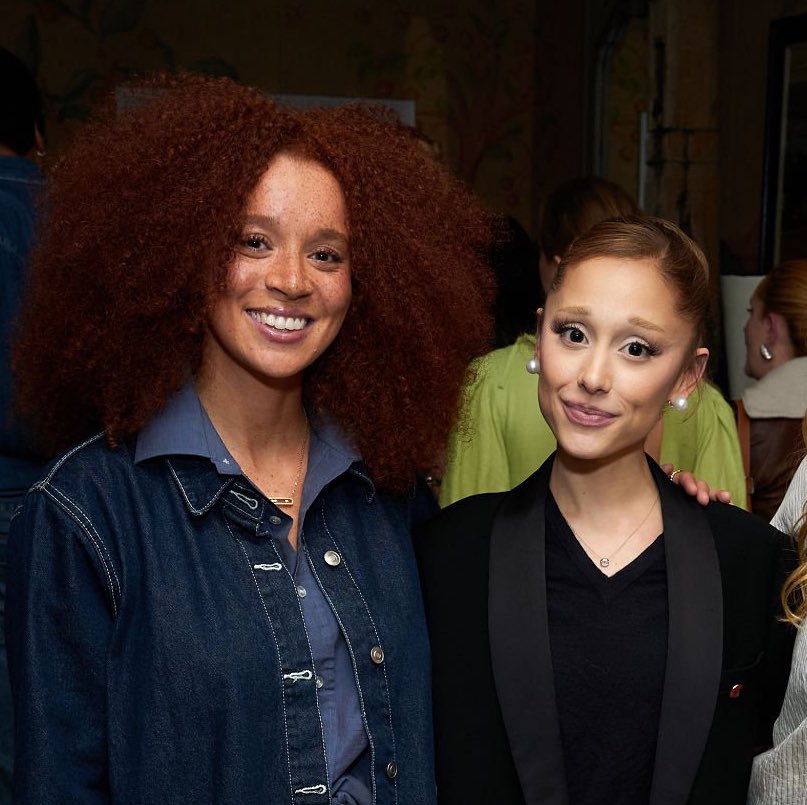simplytomh's tweet photo. and who was gunna tell me that erin kellyman and ariana grande met up https://t.co/RG2ISOQ3Rw