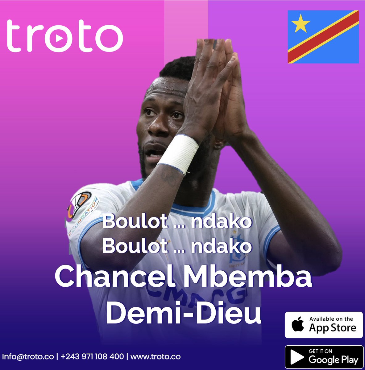 trotoapp's tweet image. Un mot pour Chancel Mbemba 

#RDCongo