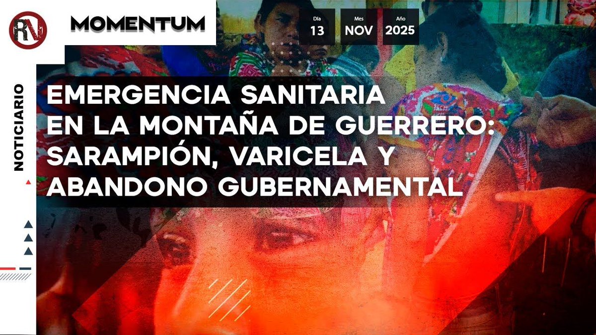 🚨 Emergencia sanitaria en la Montaña de #Guerrero.

Comunidades indígenas enfrentan brotes de sarampión y varicela sin acceso a atención médica. Niñas y niños son los más afectados en una región donde los centros de salud son inexistentes.

La falta de vacunación, el aislamiento