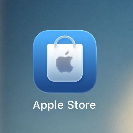 Apple Store app has been updated and now has a new icon and Liquid Glass!