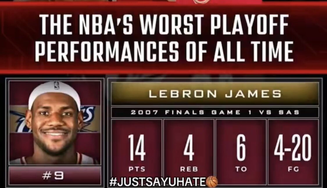 Lebron drug trash to the finals in 2007.

And then what????