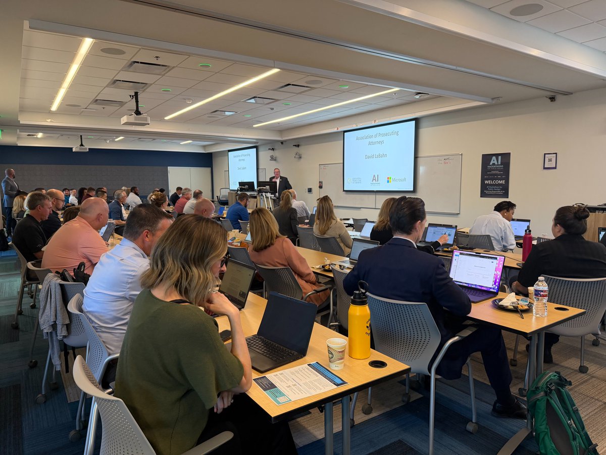 APAinc's tweet image. 🚀 Day 1 of the AI Hackathon for Public Sector is underway in Austin!
Prosecutors &amp;amp; legal teams are diving into hands-on AI training, ethics, and innovation—shaping the future of responsible AI in prosecution.
#AIHackathon #ResponsibleAI #JusticeInnovation #Microsoft