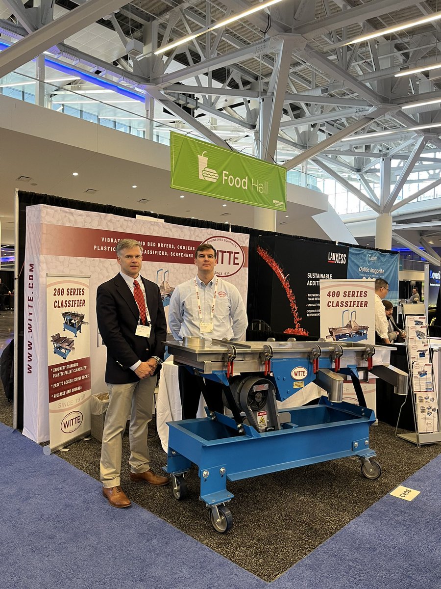 Day 2 in #Cleveland for <a href="/Contact_AMI/">AMI</a> ’s #Plastics World Expos! #Compounding World Expo, Plastics #Recycling World Expo, Nov 12-13, 2025. 
Stop by and learn more about our #drying, #cooling and #classifying technology <a href="/WitteCompany/">The Witte Company</a>