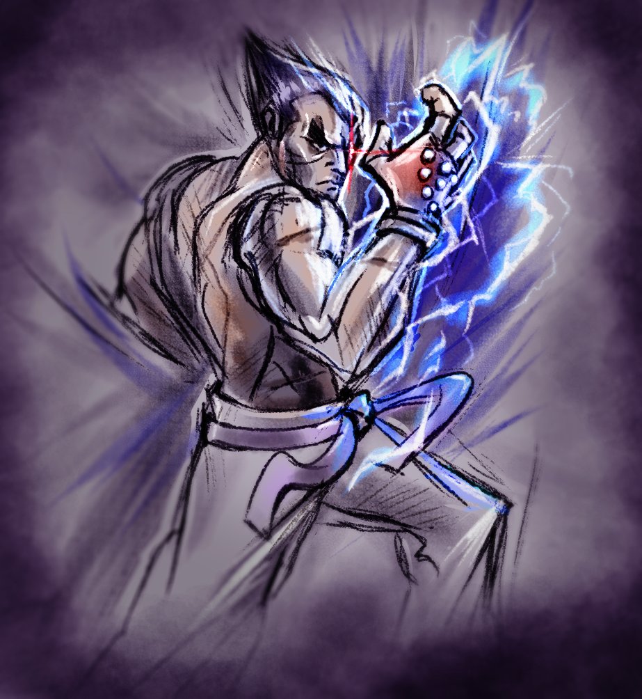 Added some more color and detail to it, this was a lot of fun :)
#digitalart #TEKKENArt