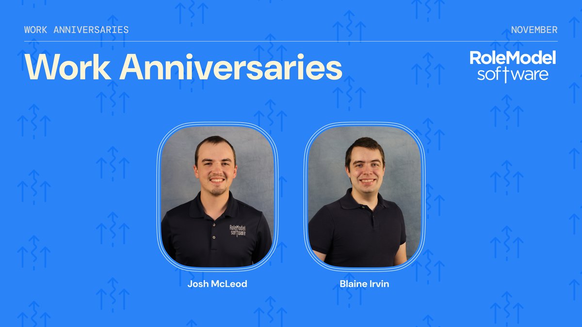 rolemodelsoft's tweet image. We are celebrating our November employee anniversaries today! Josh and Blaine are celebrating their work anniversaries this month! Drop a comment to congratulate them!
#workanniversaries #customsoftwaredevelopment  #BusinessSolutions