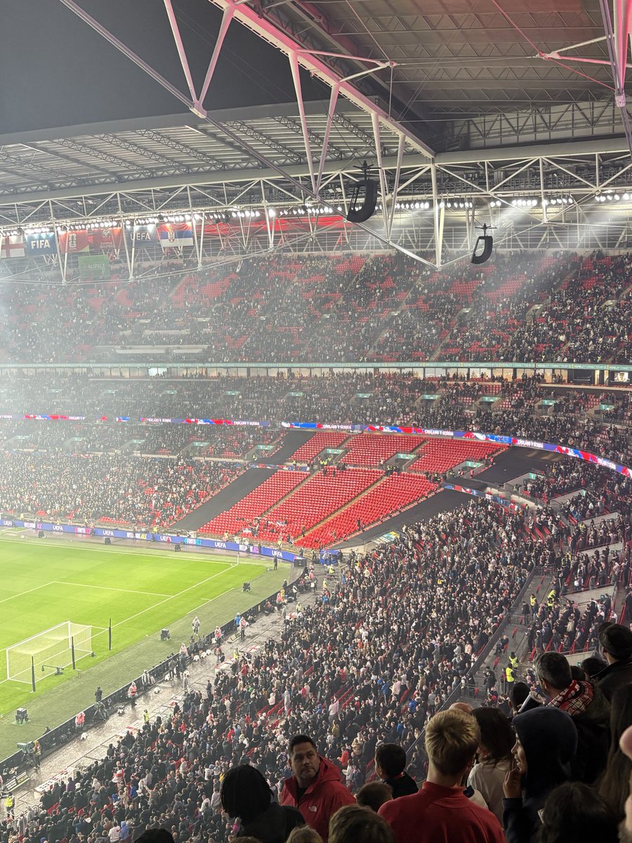 Cod_Rob's tweet image. More Serbian players than fans at #EnglandvSerbia tonight