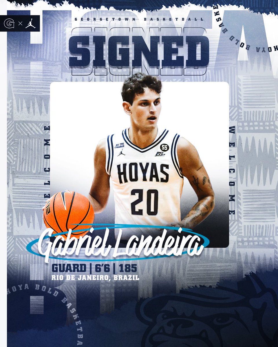 GeorgetownHoops's tweet image. 🇧🇷 Bora Gabriel! 

Welcome to the District, Gabriel! 

#HoyaSaxa #HoyaBold