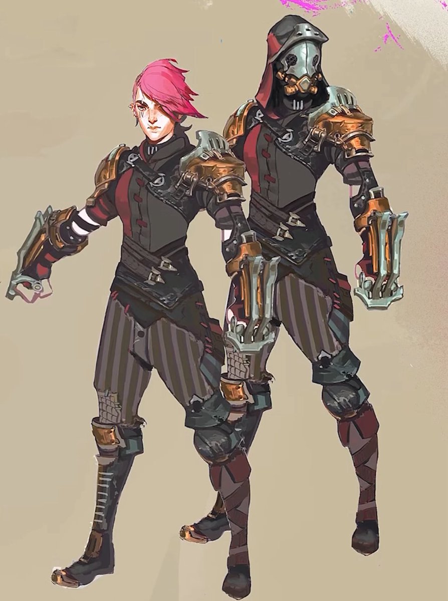 Harlsqxn's tweet image. If no one draw this Vi with commander Caitlyn I will