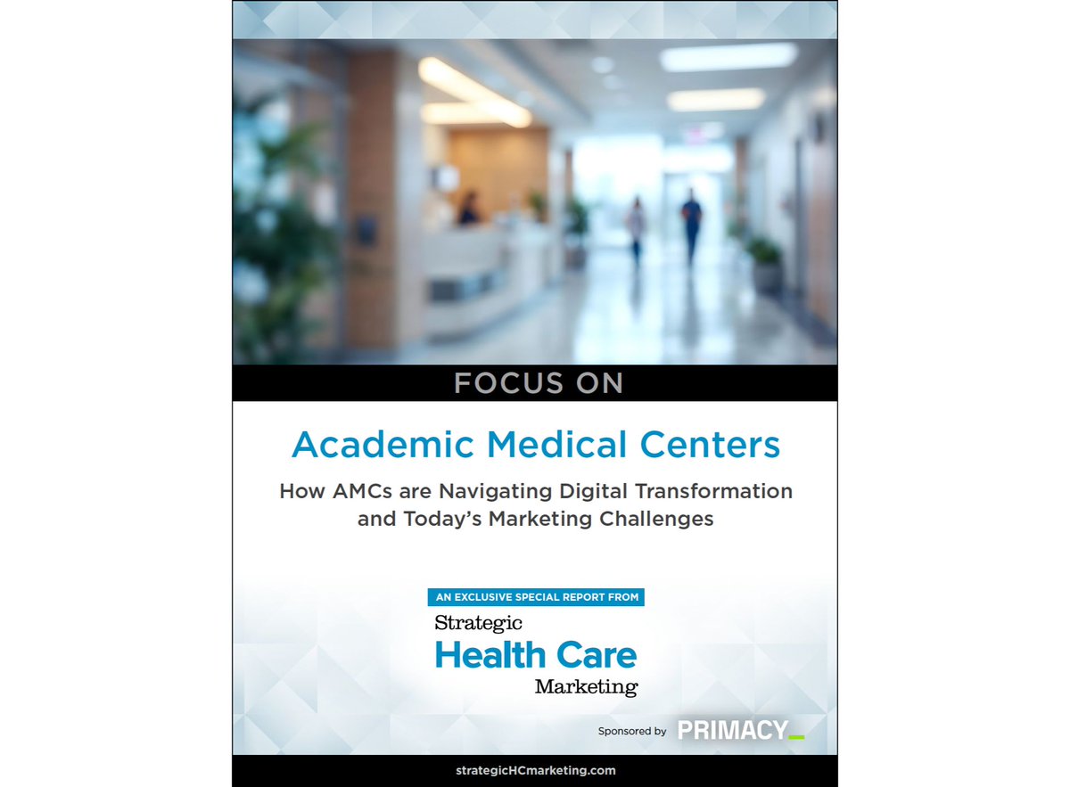 Academic medical centers face unique challenges—from brand clarity to community connection. Find out how leading #AMCs use bold, innovative marketing to strengthen their mission and expand their impact in our new exclusive report: ow.ly/k2c350Xrmol

#AcademicMedicalCenters
