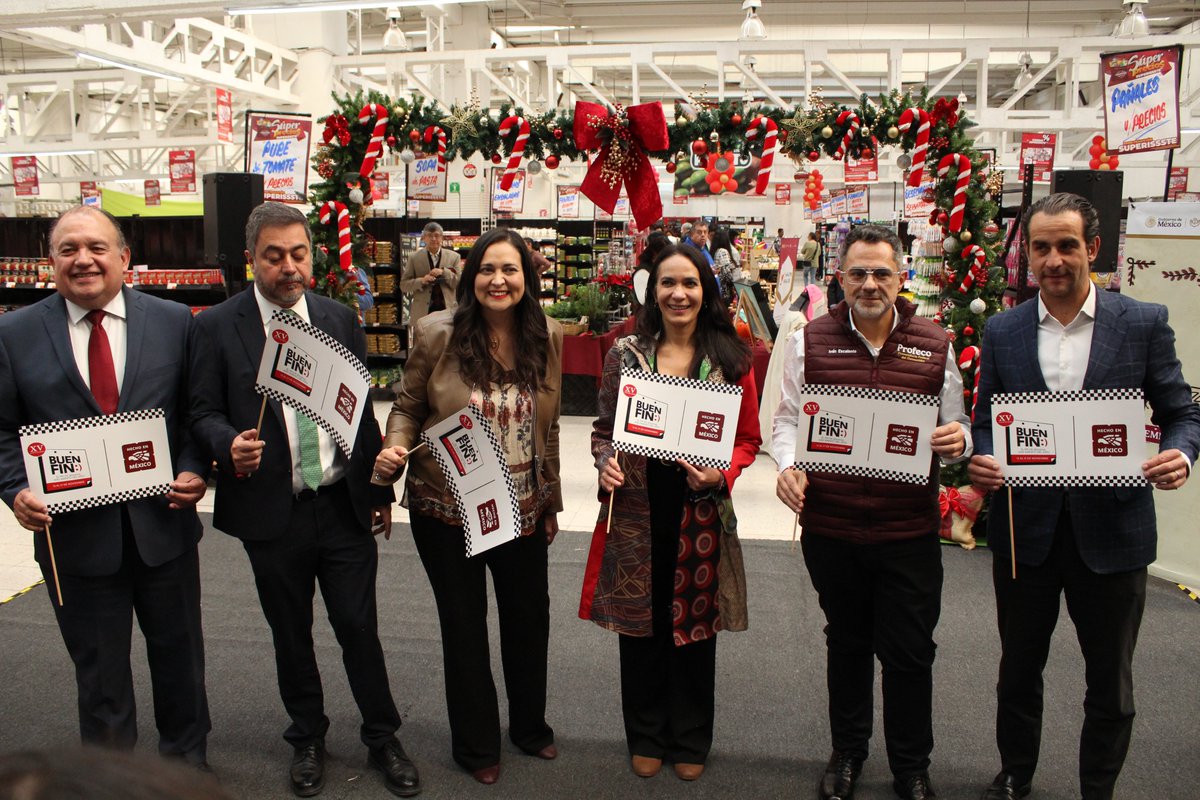 TUSUPERISSSTE's tweet image. Dimos inicio al #BuenFinSUPERISSSTE con el banderazo de salida, el corte de listón del Bazar Navideño #EMPRENDISSSTE y la celebración del 49° aniversario de la Tienda #SUPERISSSTE Villa Coapa. 🎉

Nos acompañaron la Directora de Tiendas #SUPERISSSTE, @DuniaLudlow; el…