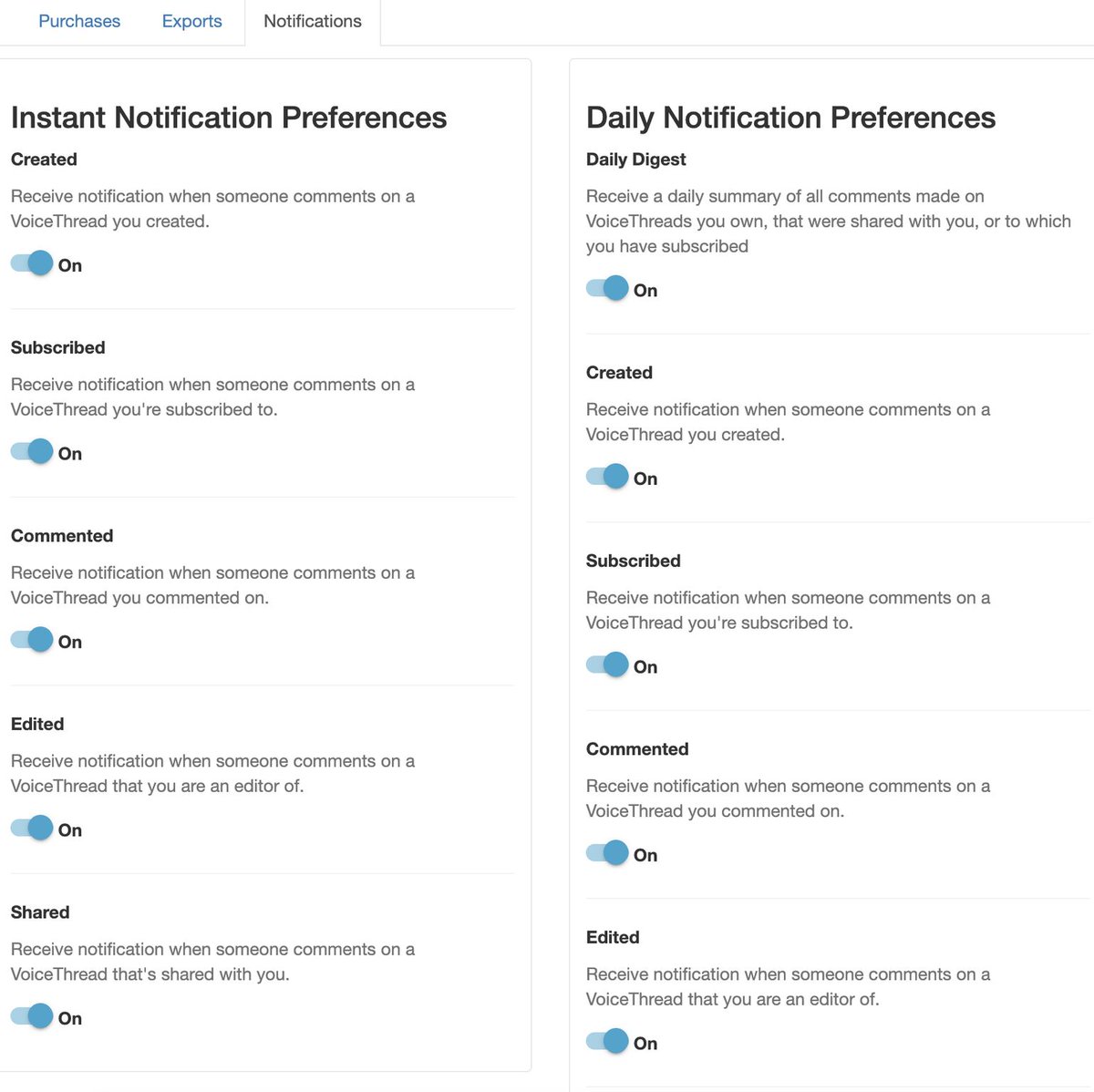 voicethread's tweet image. Did you know that you can adjust your email notification settings? Here&apos;s how: voicethread.com/howto/instant-… #edtech #VoiceThread