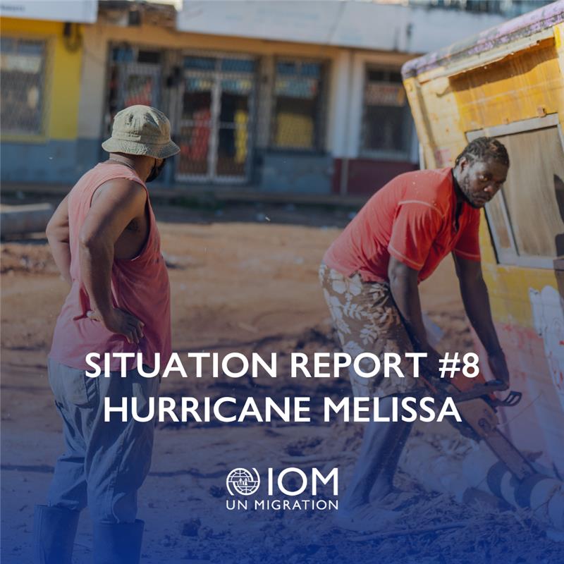 🇯🇲🇨🇺🇭🇹 The response to #HurricaneMelissa continues across the Caribbean: 🔹Jamaica: 1,100 people remain in 88 shelters 🔹Cuba: 50,000 people displaced and 76,000 homes damaged 🔹Haiti: 3,100 shelter kits distributed 📄 Read IOM’s 8th Situation Report  crisisresponse.iom.int/sites/g/files/……