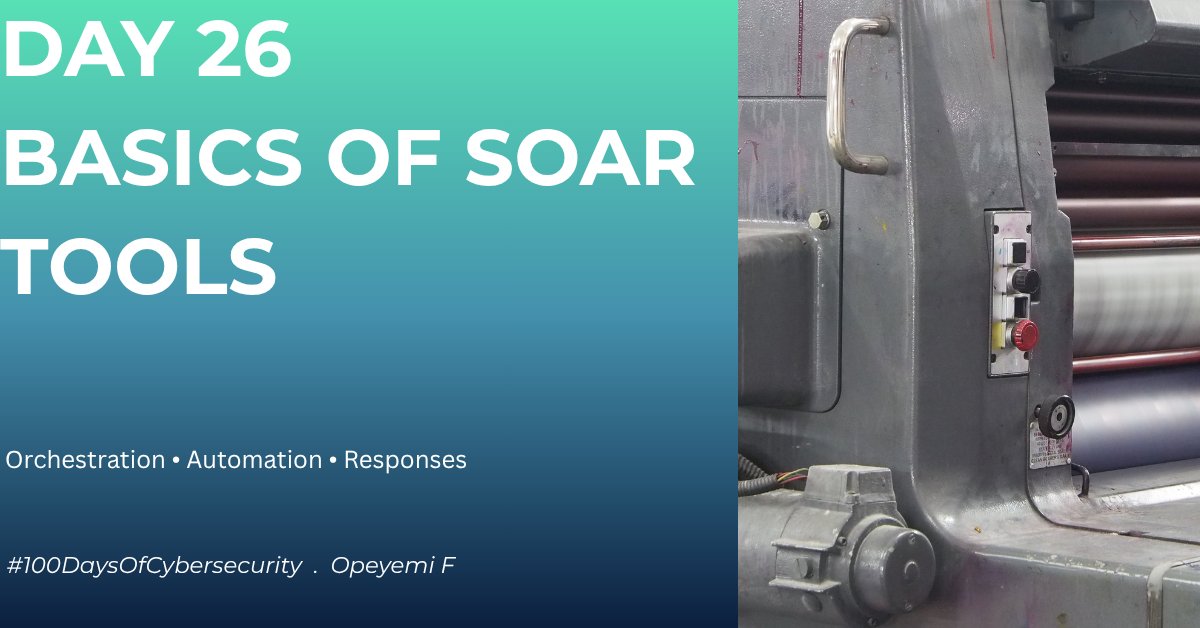 FagbamilaOpeye4's tweet image. Day 26/100🚀
Today I learned the basics of SOAR tools.
SOAR helps security teams:
• Orchestrate workflows
• Automate repetitive tasks
• Respond faster &amp;amp; more consistently
#Cybersecurity #SOAR #SecOps @cyber_razz @cybergirl_io @ireteeh @elormkdaniel