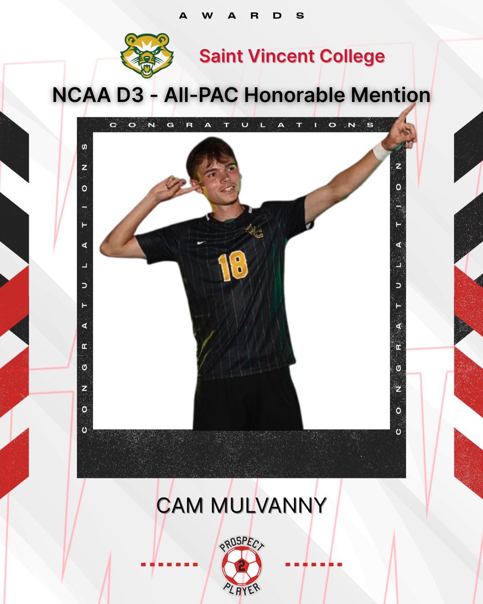 Prospect2Player's tweet image. Congratulations to our midfielder @BubbaBandit16 on being named NCAA D3 PAC All-Conference Honorable Mention🏅