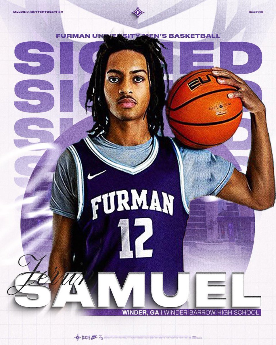 Official ✅

Cameron Elwer and Jerrin Samuel signed their NLI's today on the first day of the early signing period

Welcome to the Furman Family 💜😈